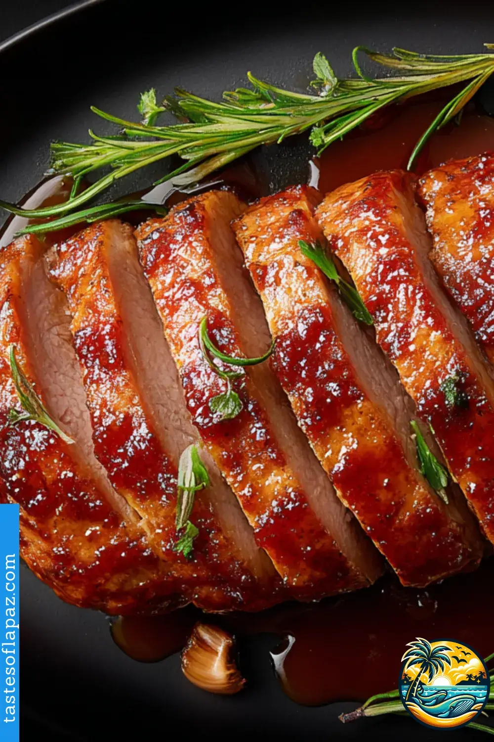 Apple Cider Rosemary Glazed Pork Loin