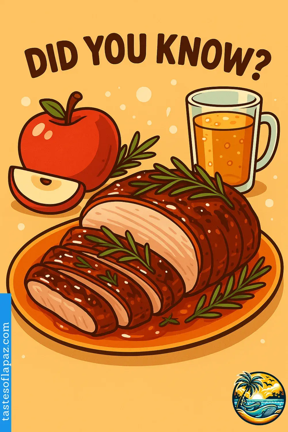 Apple Cider Rosemary Glazed Pork Loin