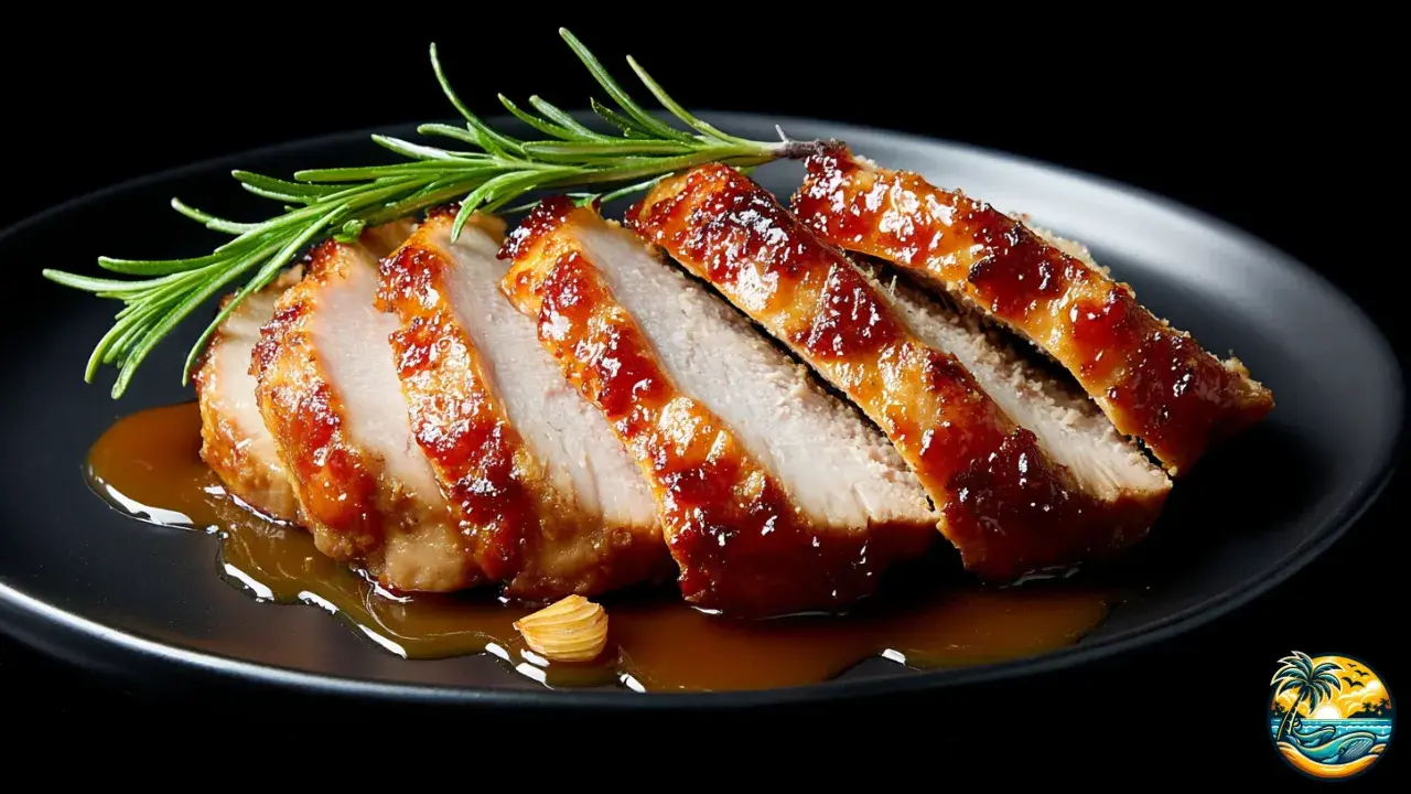 Apple Cider Rosemary Glazed Pork Loin