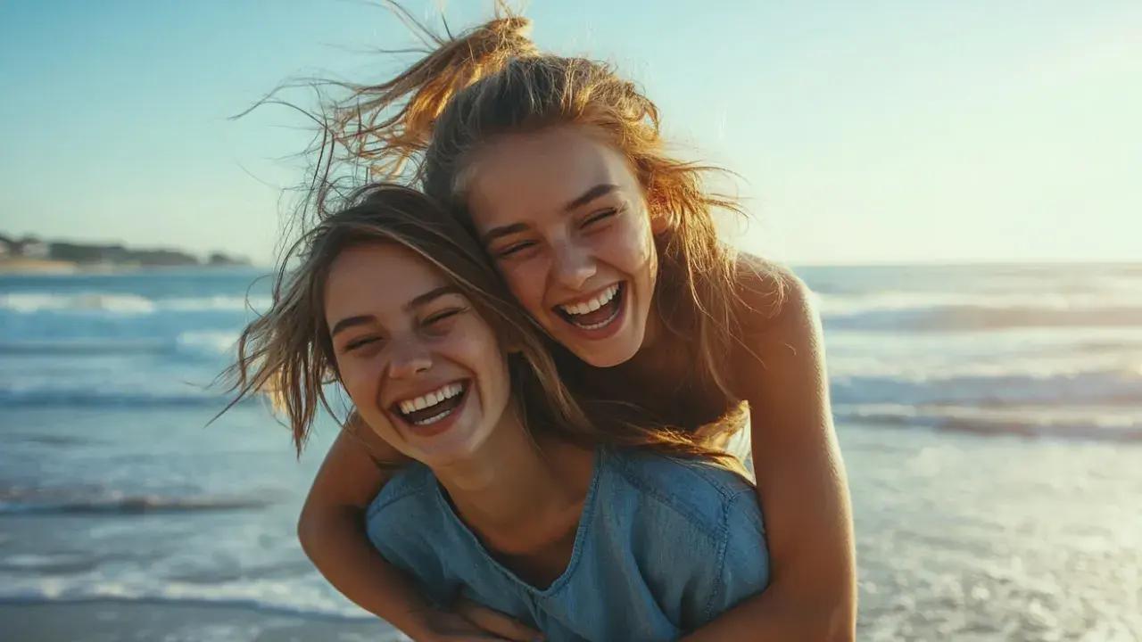 One Carrying the Other on Her Back 