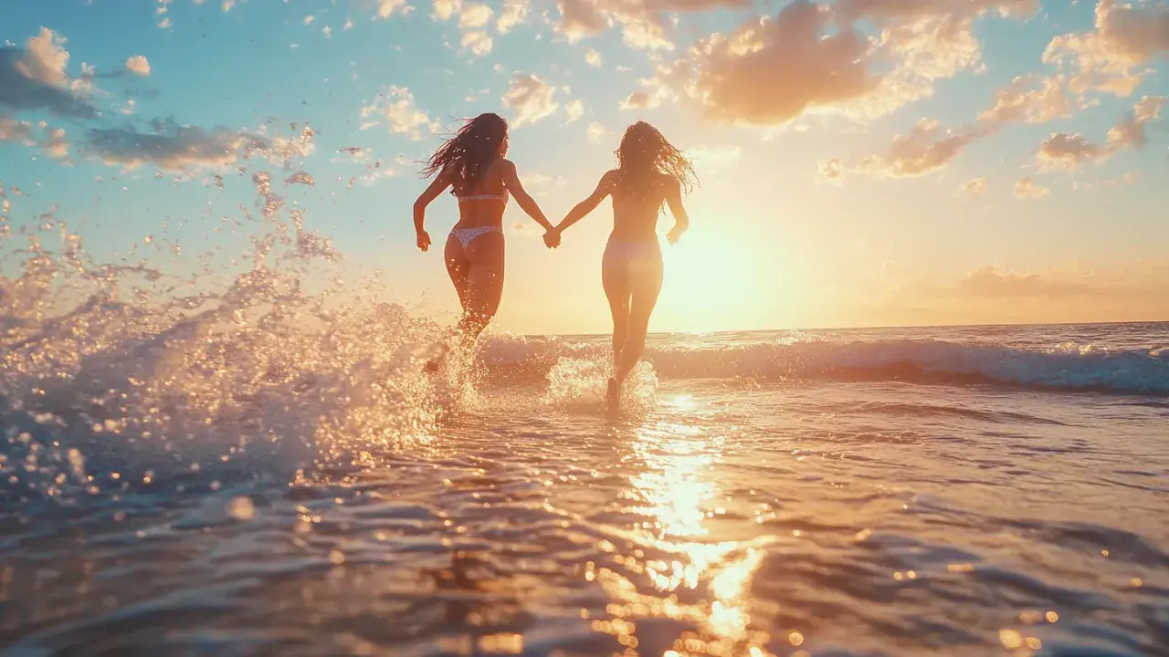 Running Toward the Waves