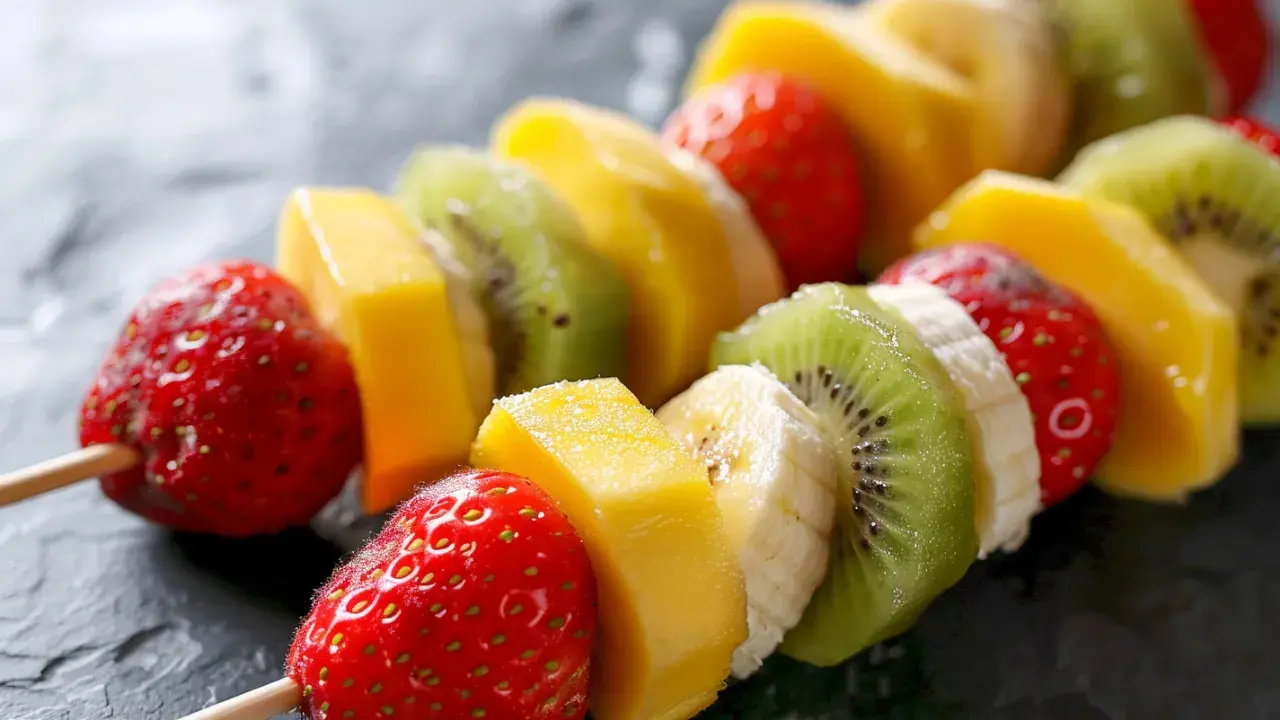 Beach Trip Food Ideas: Fruit Skewers