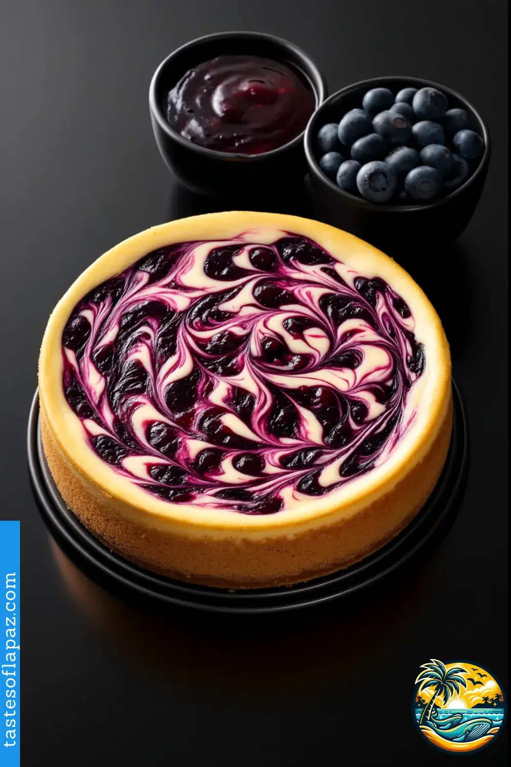 Blueberry Swirl Cheesecake