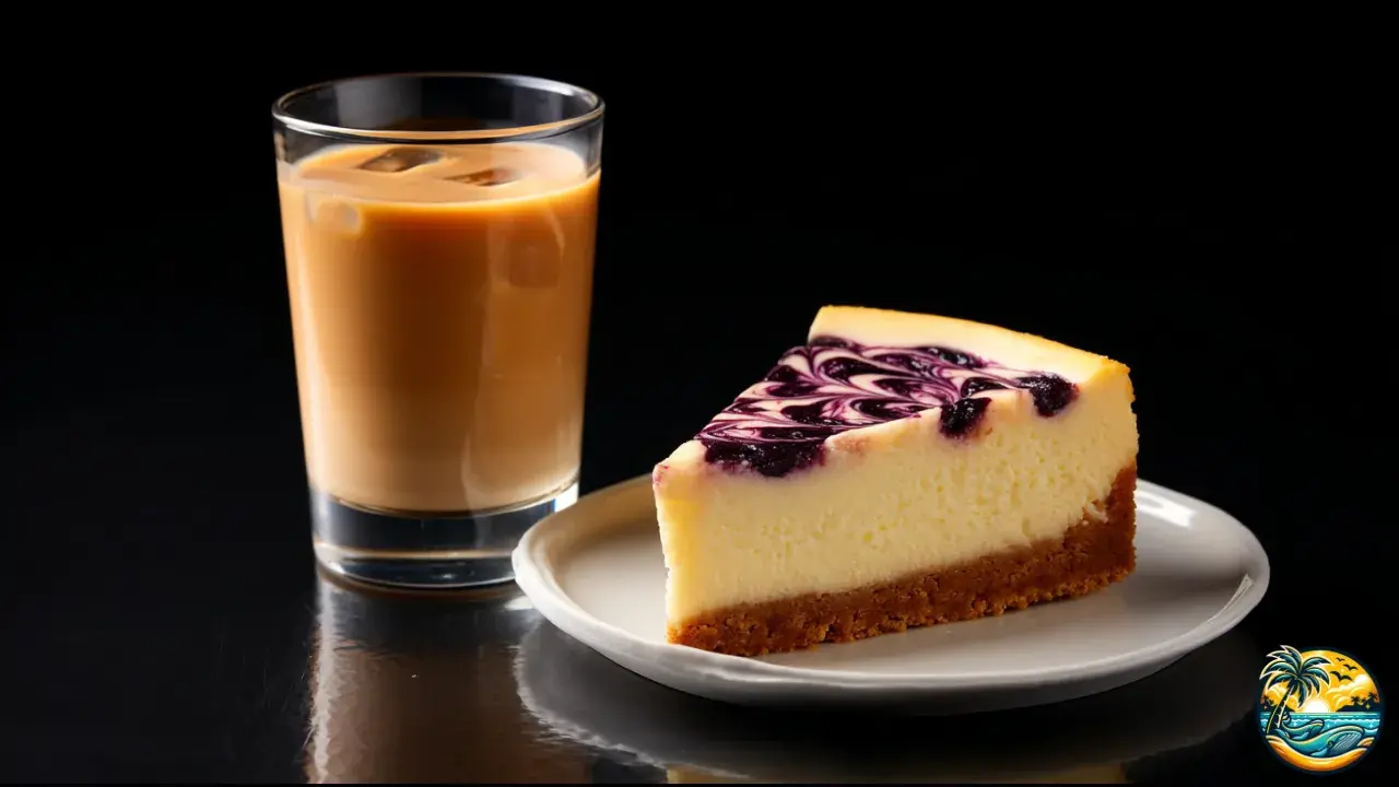 Blueberry Swirl Cheesecake