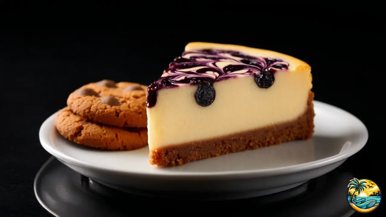Blueberry Swirl Cheesecake