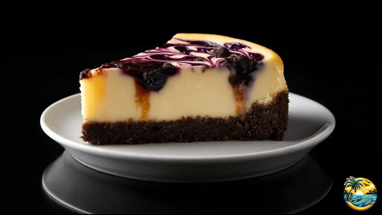 Blueberry Swirl Cheesecake