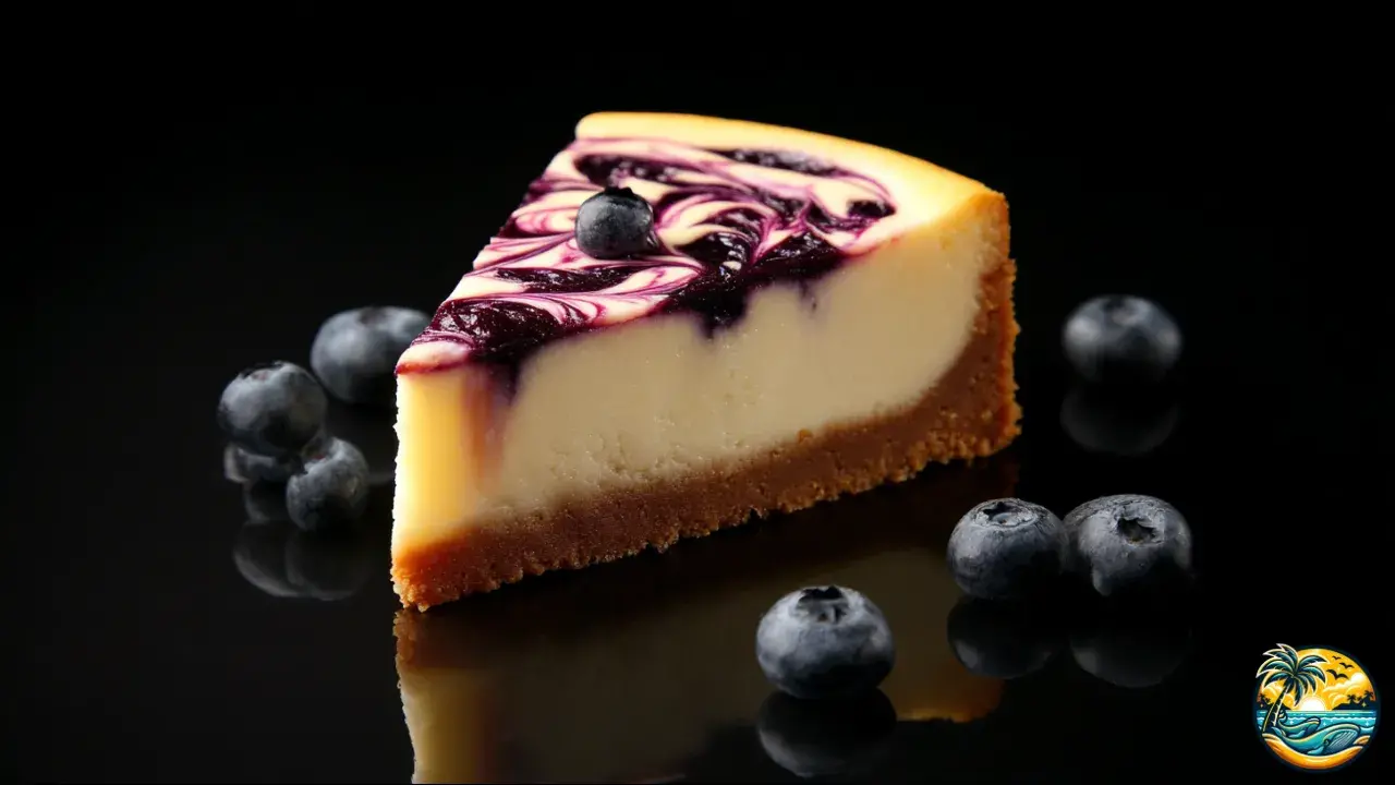 Blueberry Swirl Cheesecake