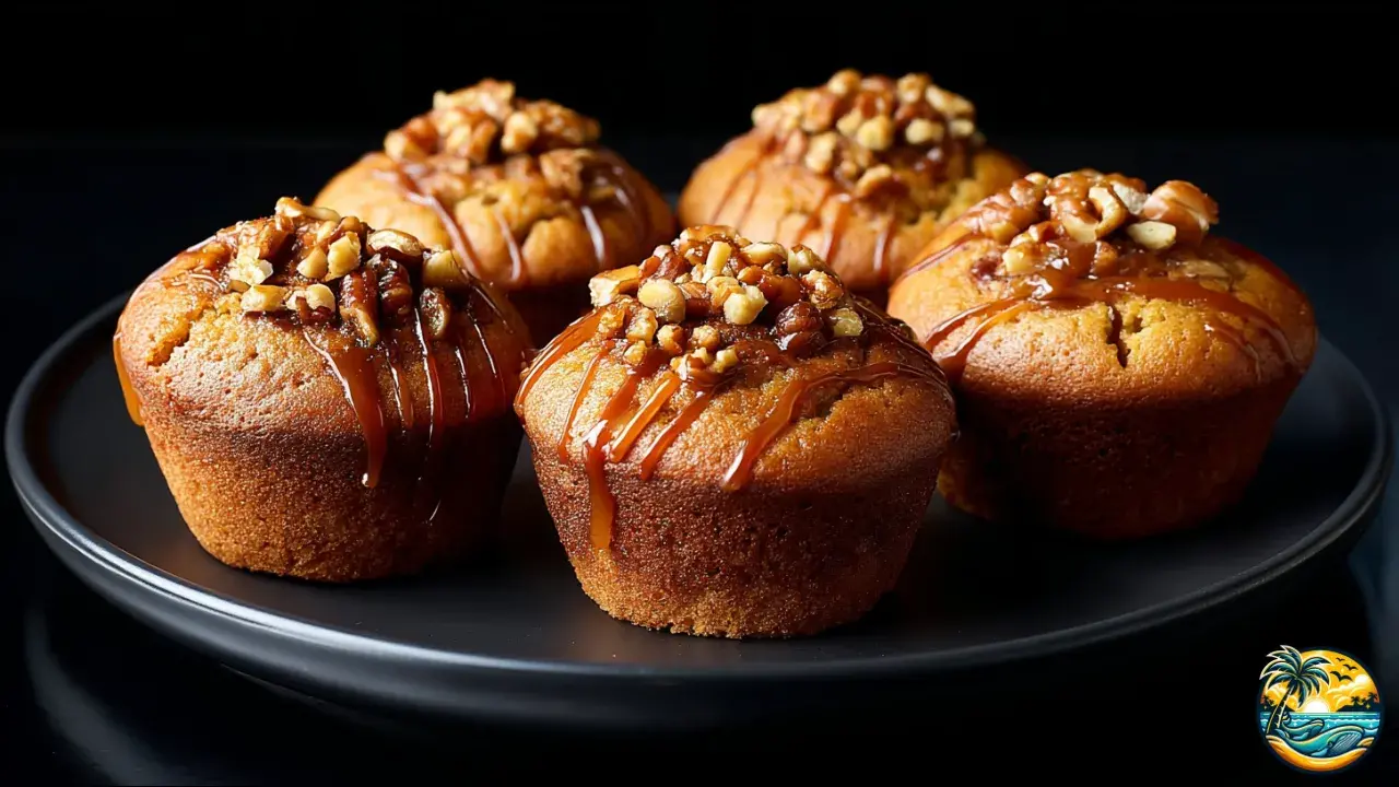 Caramel Banana Muffins