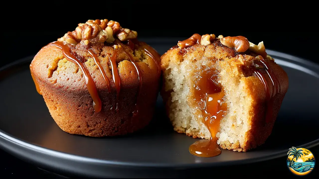 Caramel Banana Muffins