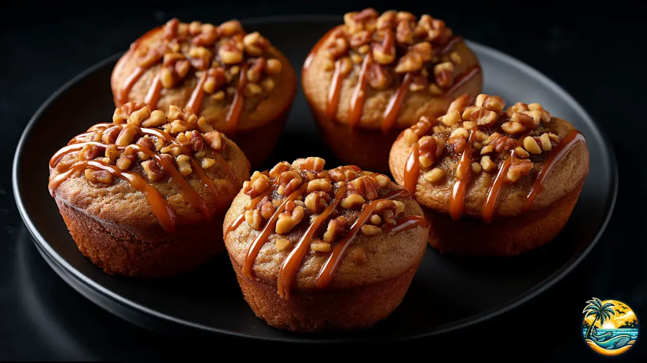 Caramel Banana Muffins
