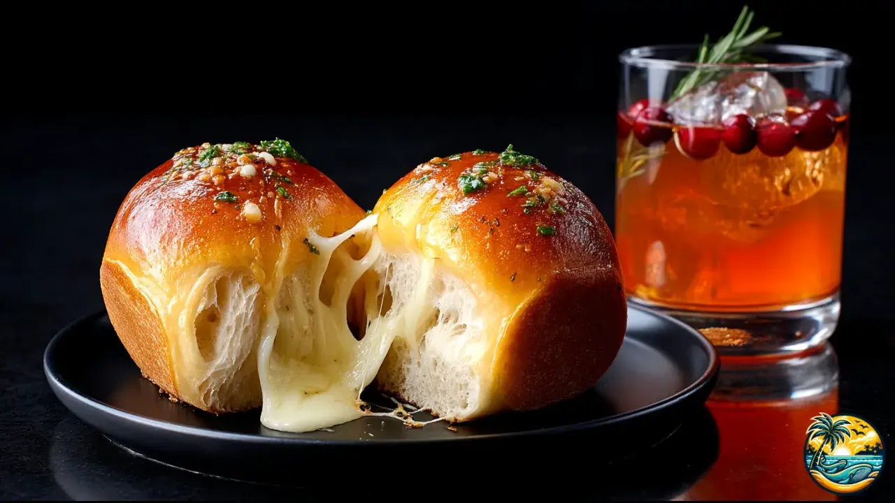 Garlic Butter Mozzarella Dinner Rolls