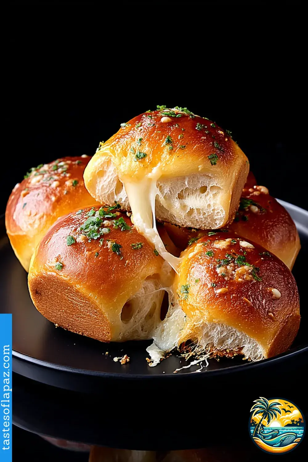 Garlic Butter Mozzarella Dinner Rolls
