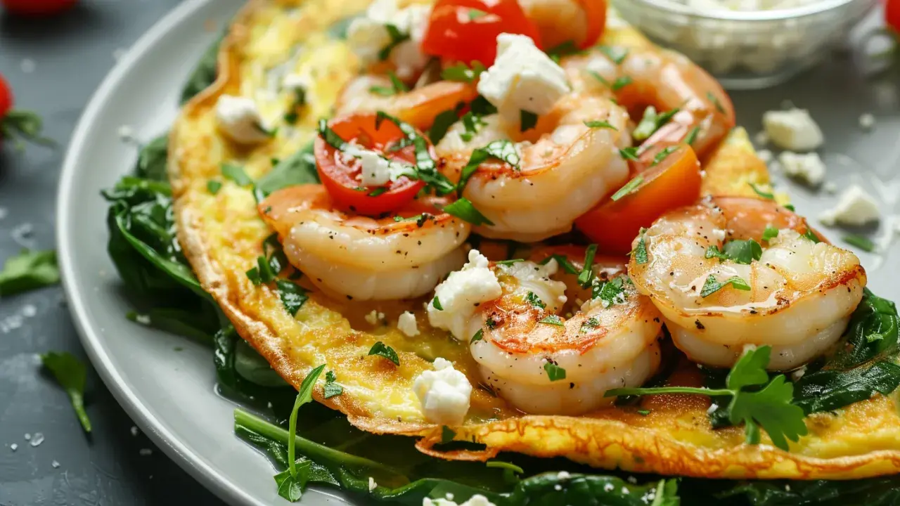 Shrimp Omelette