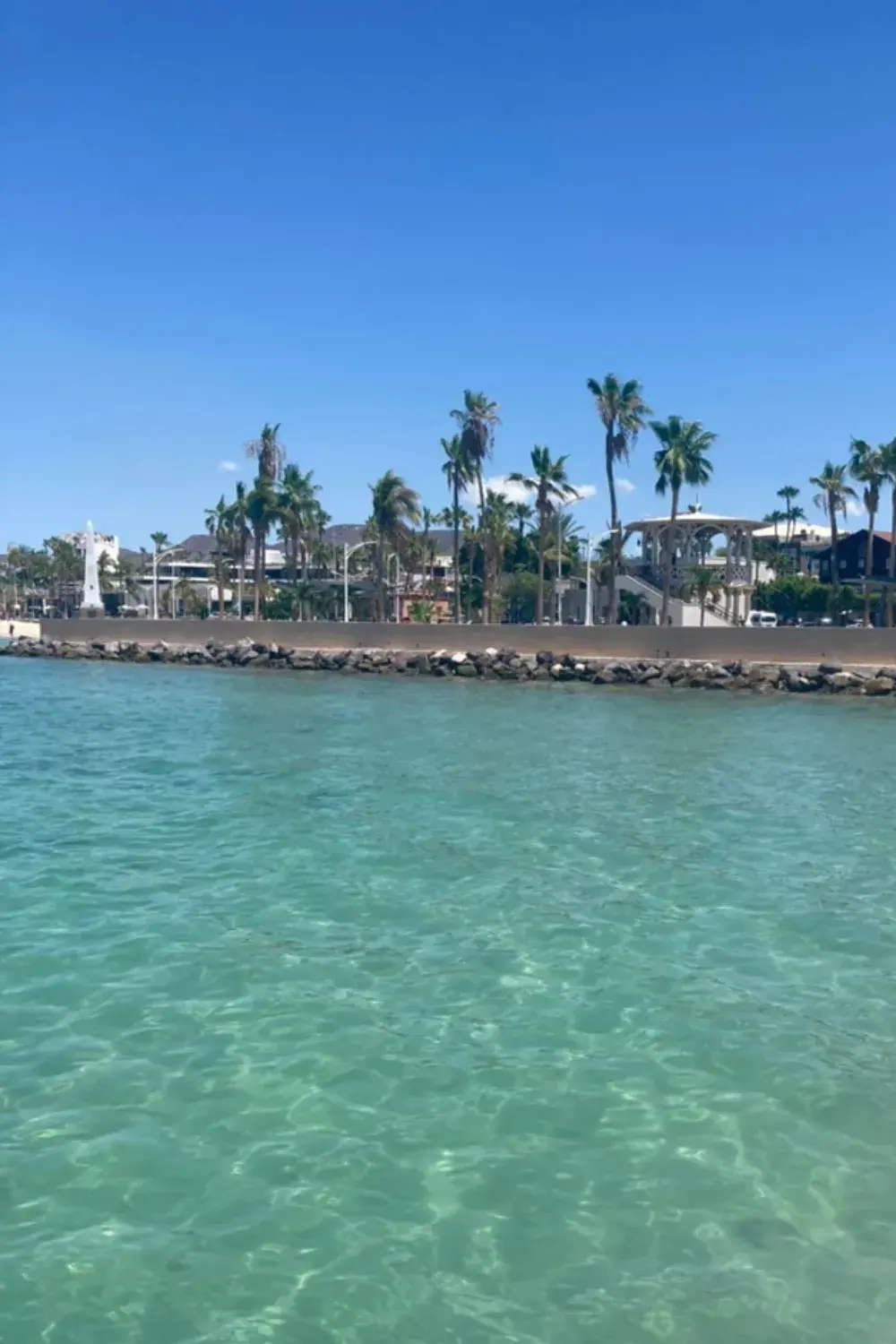 The piers of the Malecon in La Paz offer views like this.