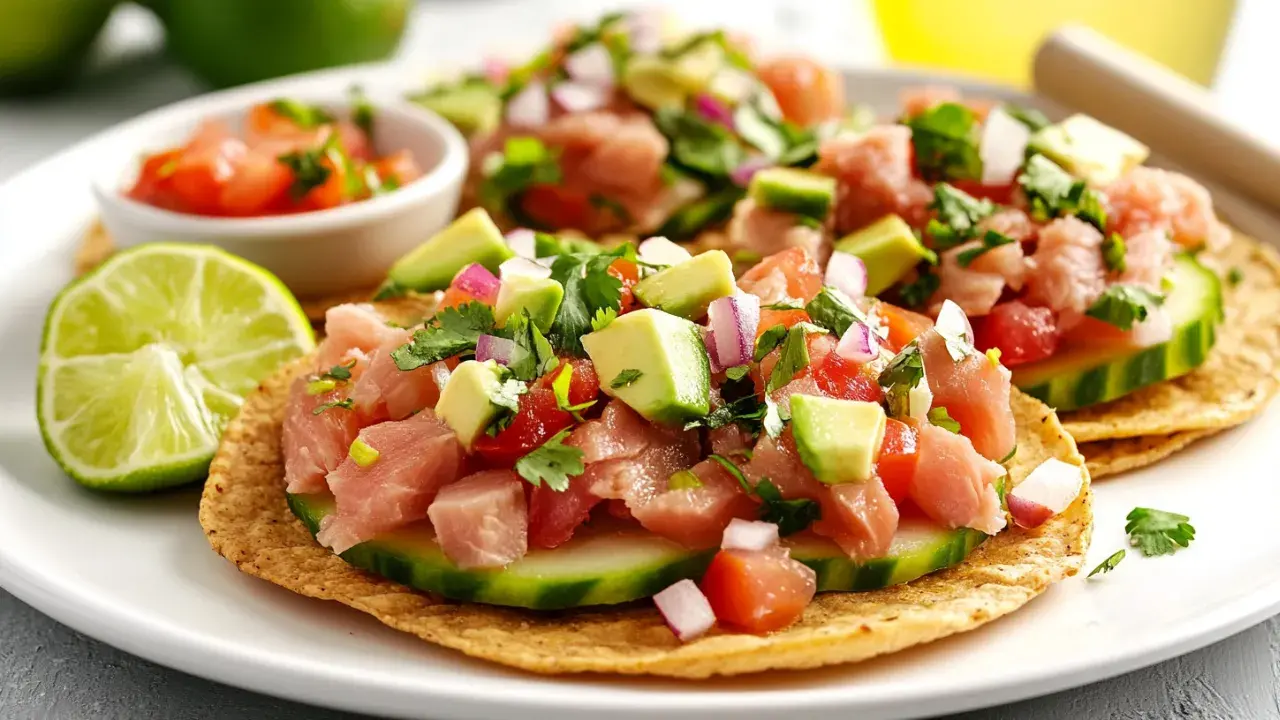 Lemon Raw Tuna Tostada | La Paz Style