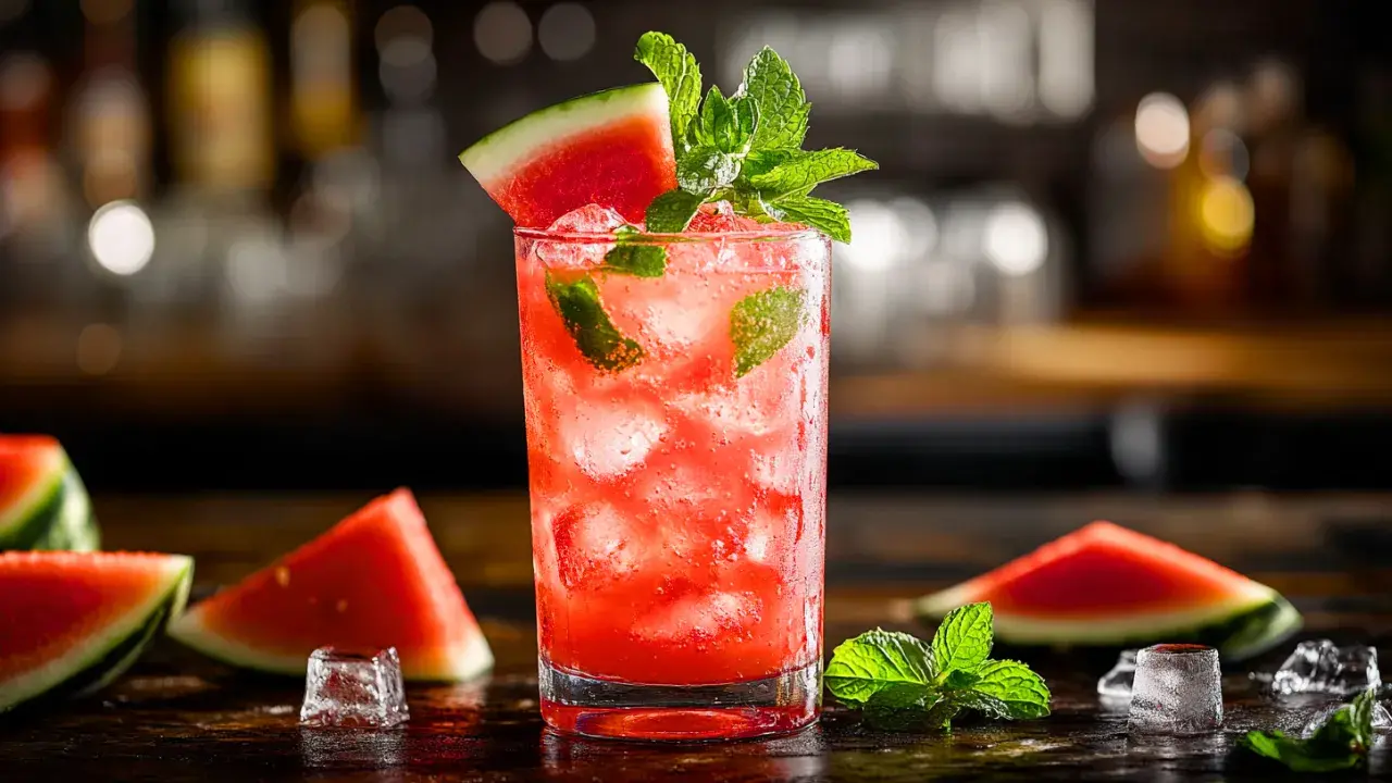 Watermelon and Mint Mocktail