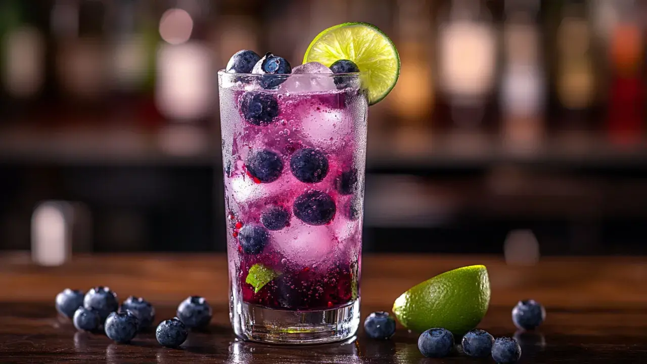 Blueberry and Lime Mocktail