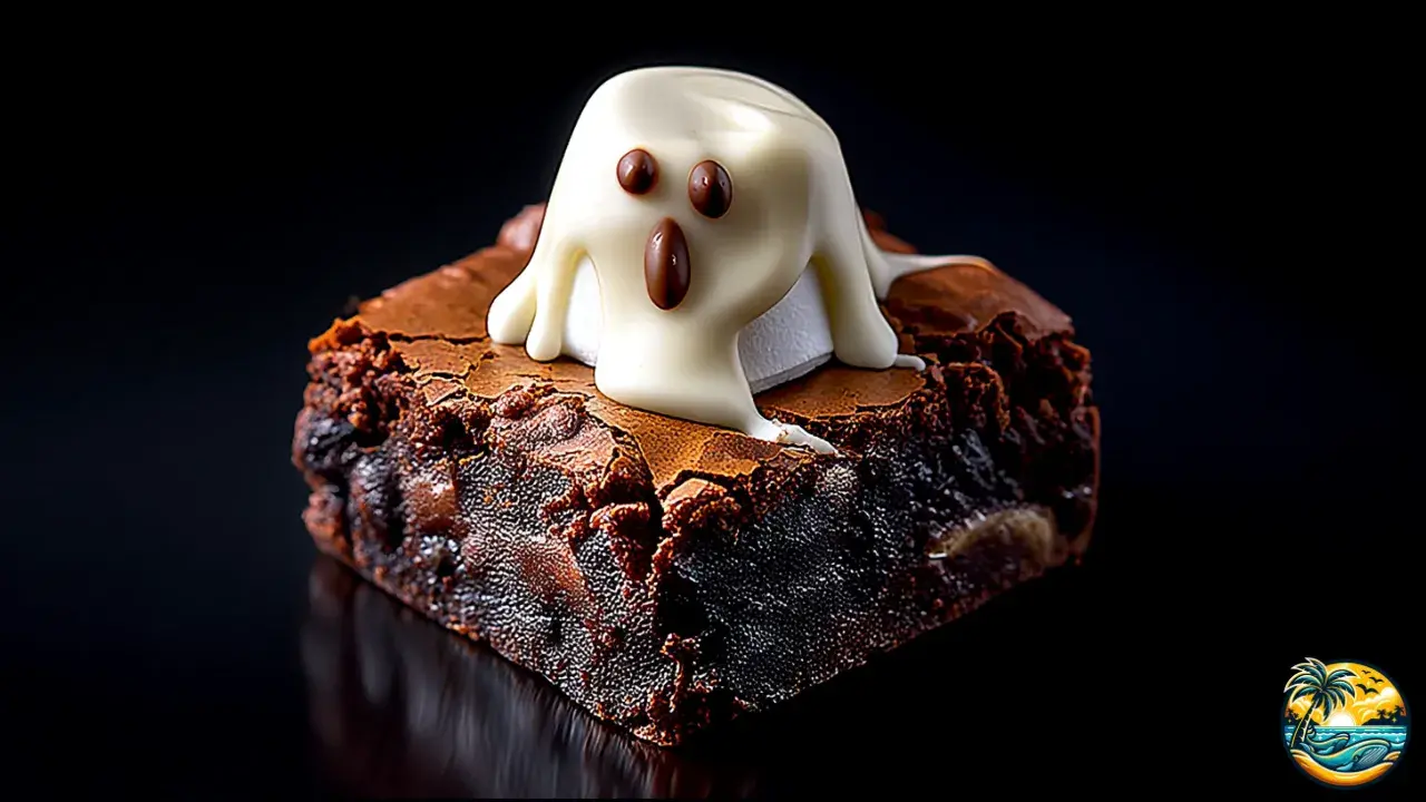 Marshmallow Ghost Brownies
