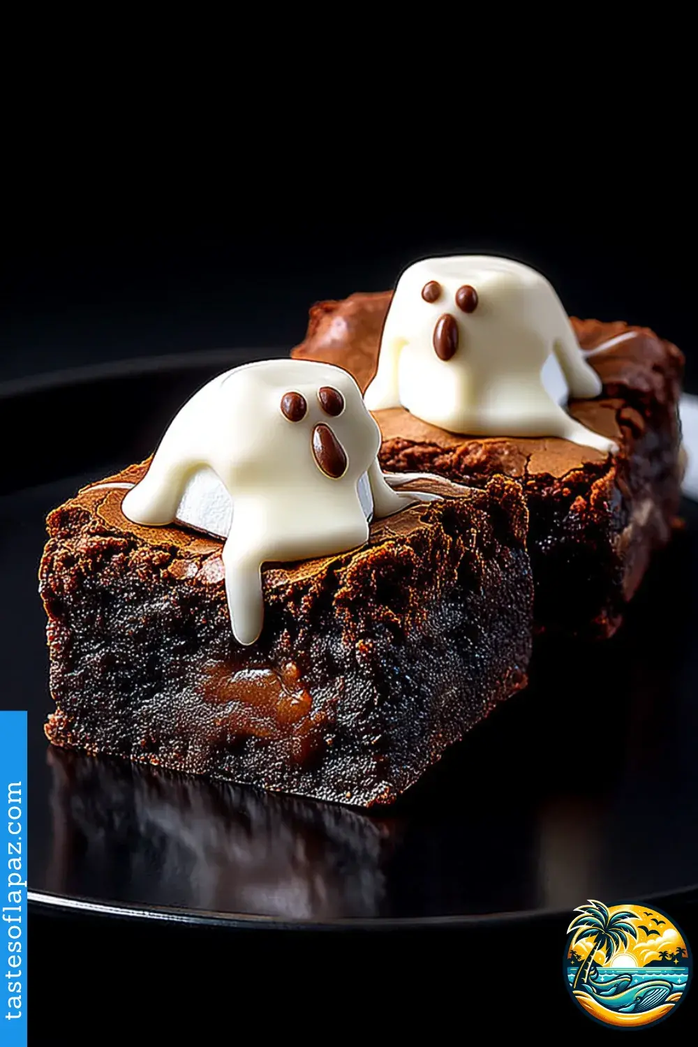 Marshmallow Ghost Brownies