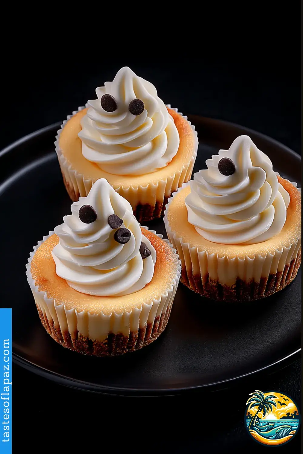 Mini Ghost Cheesecakes