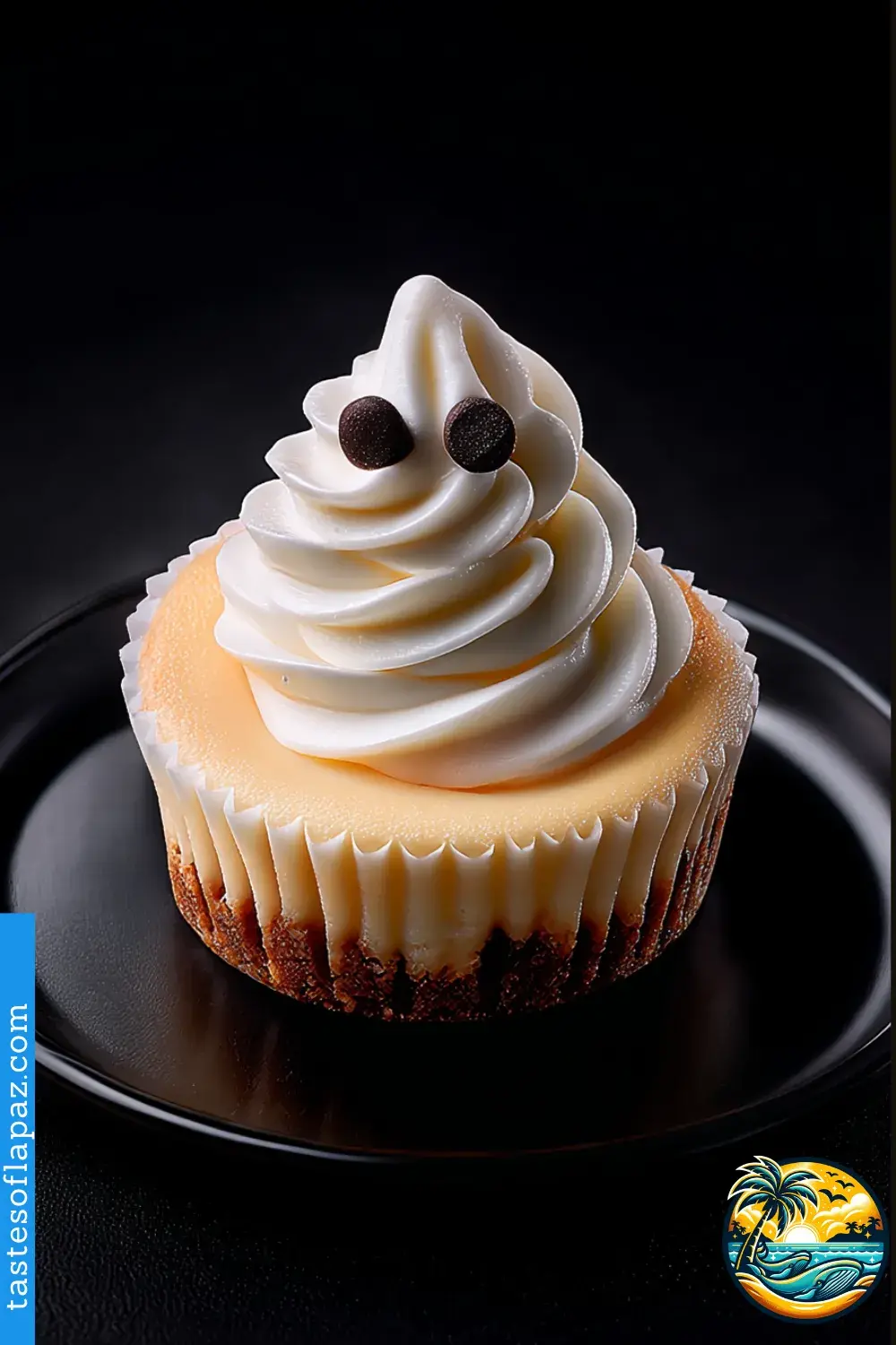 Mini Ghost Cheesecakes