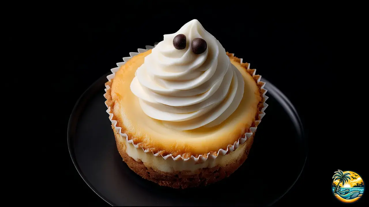 Mini Ghost Cheesecakes