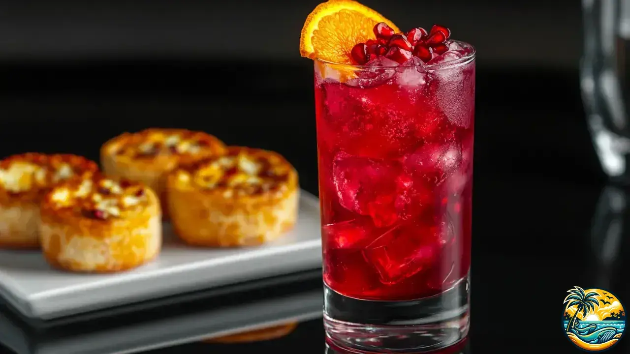 Pomegranate Sparkler Mocktail