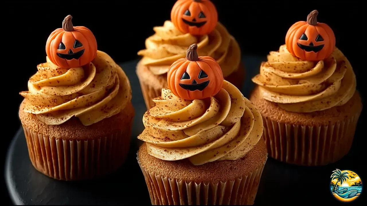 Pumpkin Halloween Cupcakes