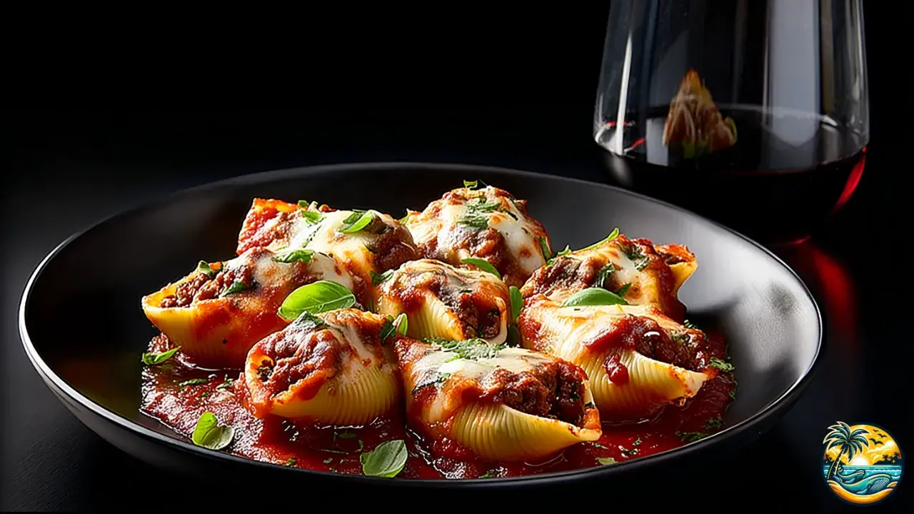 Slow Cooker Stuffed Shells with Meat