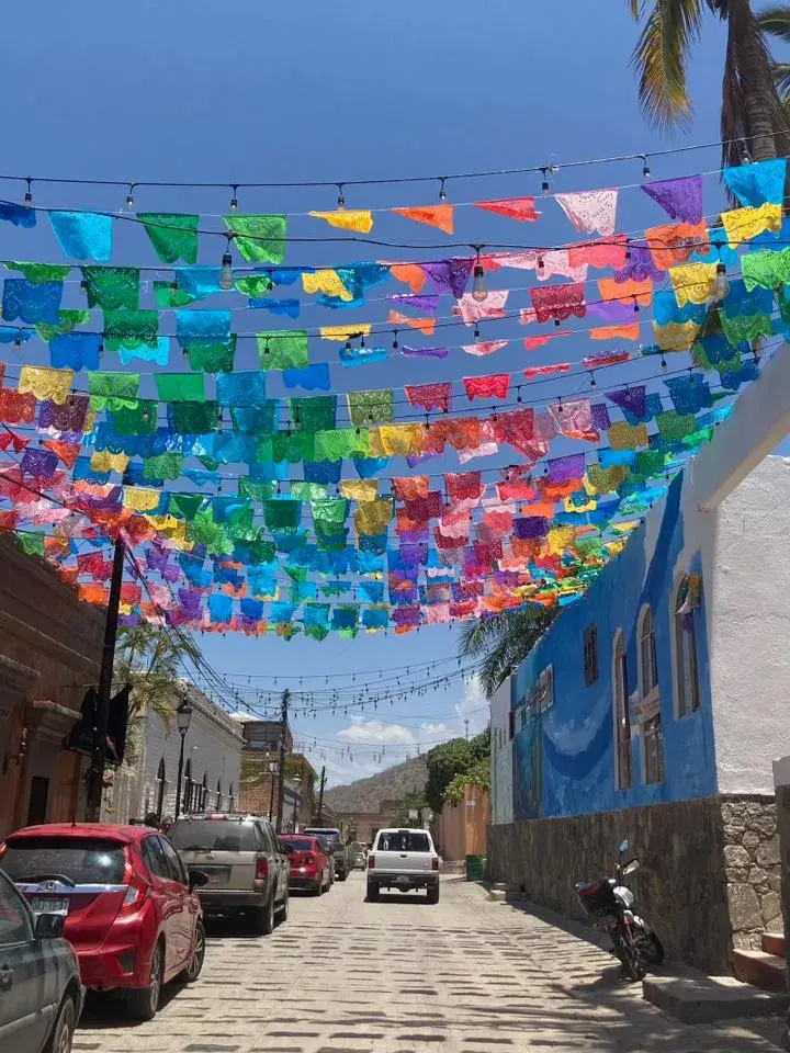 Street next to the Church